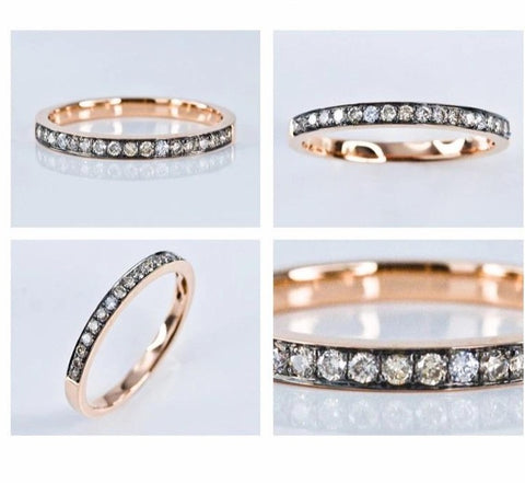 Brown Diamond Eternity Ring - Prime Adore