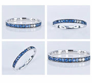 Blue Sapphire Eternity Ring - Prime Adore