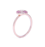 X-Circle Pink Sapphire Ring - Prime Adore