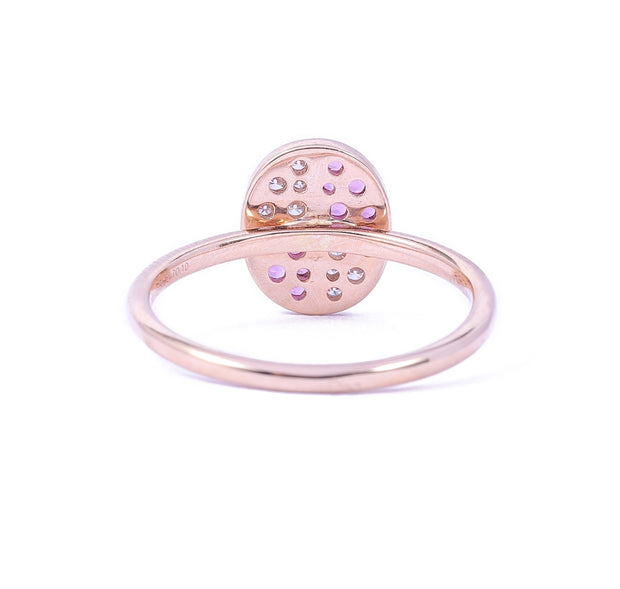 X-Circle Pink Sapphire Ring - Prime Adore