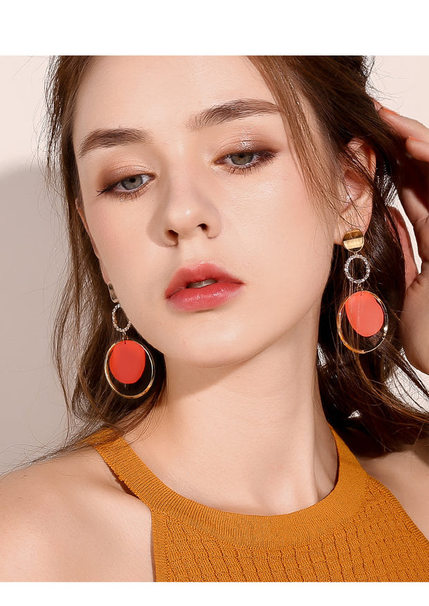 Exaggerated Circle Female Earrings - Prime Adore