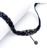 Dark Lace Choker - Prime Adore