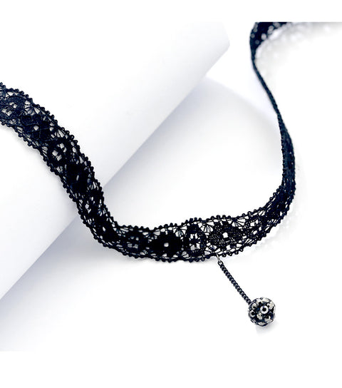 Dark Lace Choker - Prime Adore