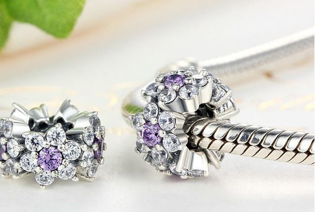 Sterling Silver Charm Variations - Purple/Pink Series - Prime Adore
