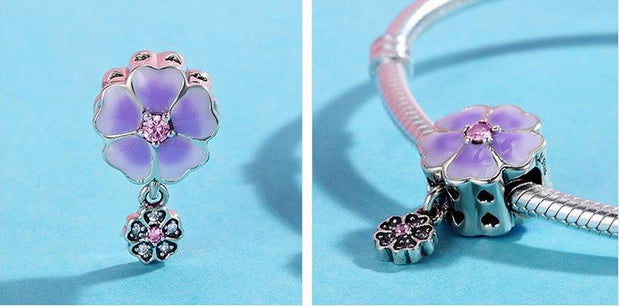 Sterling Silver Charm Variations - Purple/Pink Series - Prime Adore