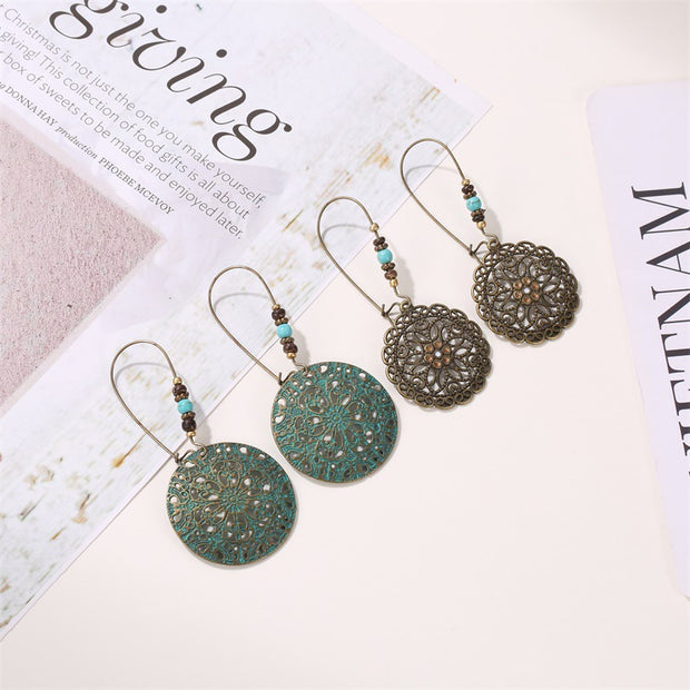 Bohemian Retro Carving Earrings - Prime Adore