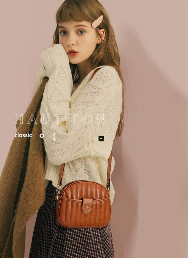 Female Dun Spring Shoulder Bag - Prime Adore