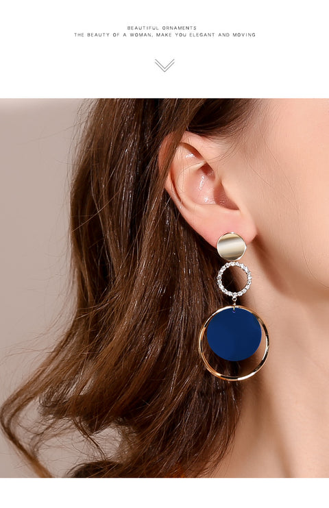 Exaggerated Circle Female Earrings - Prime Adore