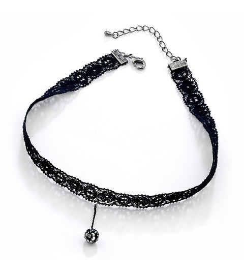 Dark Lace Choker - Prime Adore