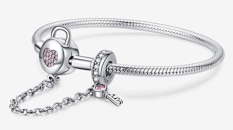 Heart Lock Safety Snake Chain - Prime Adore