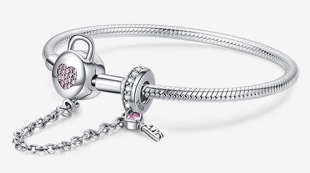 Heart Lock Safety Snake Chain - Prime Adore