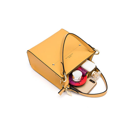 Alpina Leather Cowhide Handbag - Prime Adore