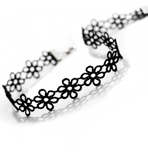 Diamond Flower Choker - Prime Adore