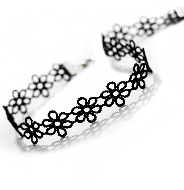 Diamond Flower Choker - Prime Adore