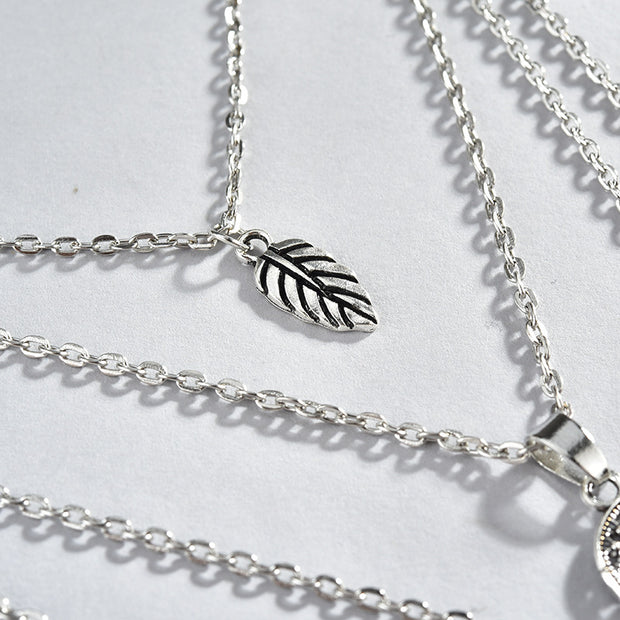 Silver Elephant Necklace Layers - Prime Adore