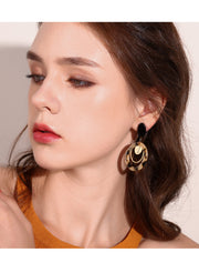 Leopard Print Retro Earrings - Prime Adore