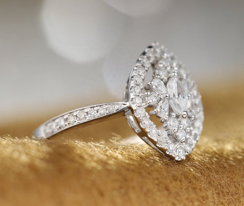 Oval Brilliant Cut Diamond Ring - Prime Adore