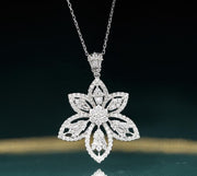 Six Leaf Flower Pendant Necklace - Prime Adore