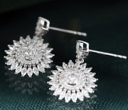 Signature Sunflower Diamond Earrings - Prime Adore
