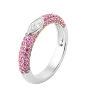 Infinity Pink Sapphire Wedding Ring - Prime Adore