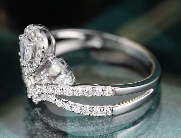 Raindrop Crown Diamond Ring - Prime Adore