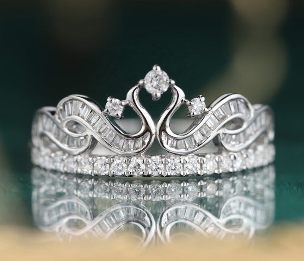 Royal Crown Engagement Ring - Prime Adore