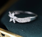 Horse Eye Flower Diamond Ring - Prime Adore