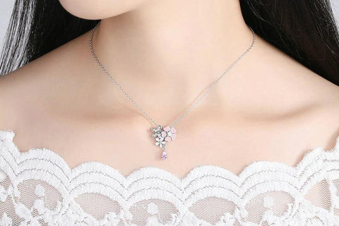 Poetic Cherry Blossom Necklace - Prime Adore