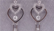 Double Heart Infinity Key Earrings - Prime Adore