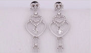 Double Heart Infinity Key Earrings - Prime Adore