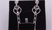 Double Heart Infinity Key Earrings - Prime Adore