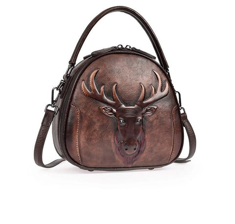 Retro Leather Moose Bag - Prime Adore