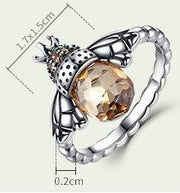 Vintage Honeybee Silver Ring - Prime Adore