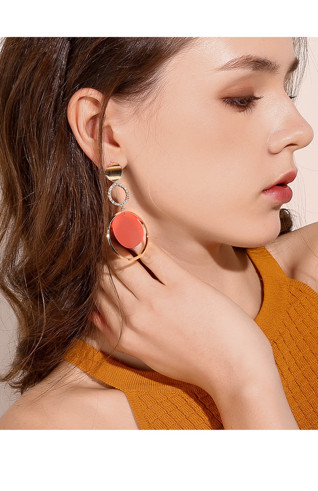 Exaggerated Circle Female Earrings - Prime Adore