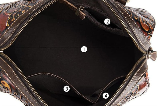 Handmade Leather Pillow Bag - Prime Adore