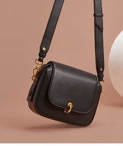 Leather Diagonal Square Bag - Prime Adore