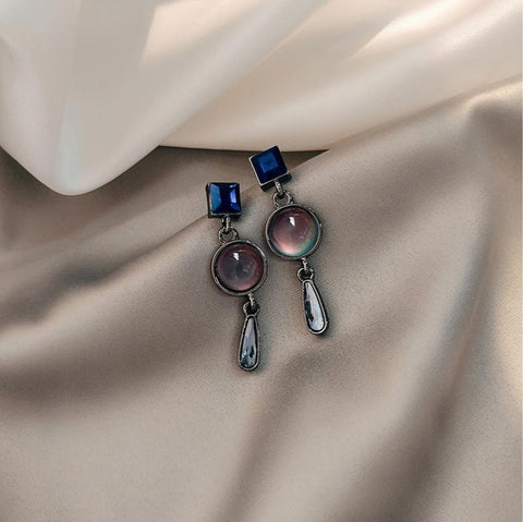 925纯银耳钉高级感耳环女2020年新潮款韩国网红耳饰品珍珠长耳坠 - Prime Adore